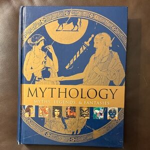 Blue and Gold Mythology Book